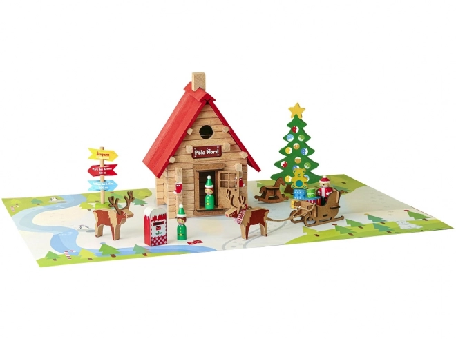 Jeujura Christmas Cottage Wooden Building Set