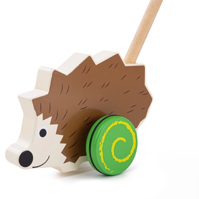 Wooden Push Toy Hedgehog