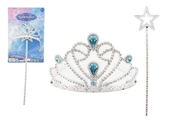 Beauty Set for Princesses with Tiara and Wand