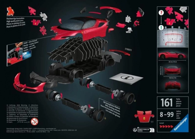 ferrari sf90 stradale puzzle model