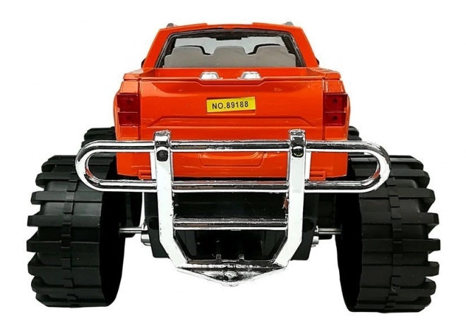 Orange Monster Truck and Red BMW Vehicle Set