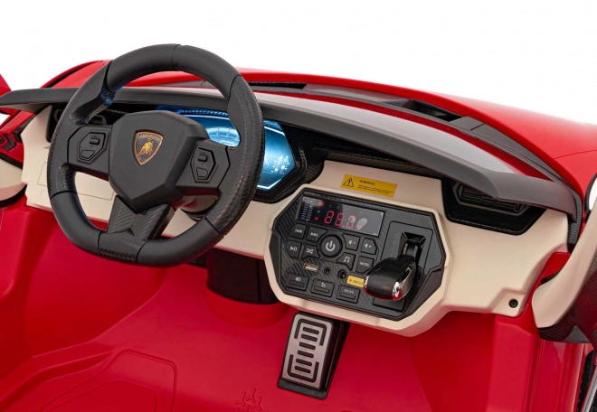 Ružové vozidlo Lamborghini Sian – Červené