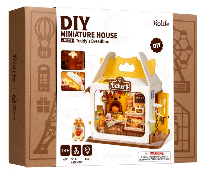 Miniature Bear's Bakery House by Robotime