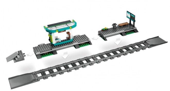 Lego City Tram with Station Set