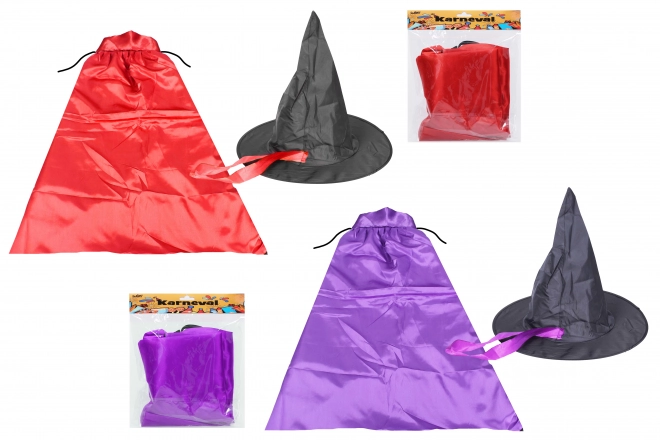 Wizard Hat and Cloak Costume Set