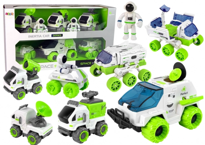 6-in-1 Space Vehicles Rover and Satellite Set for Kids