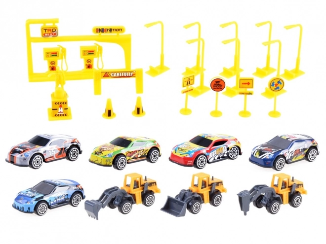 2-in-1 Construction Site Parking Set