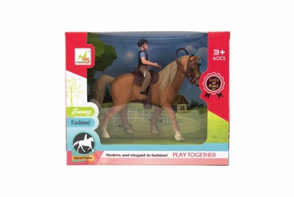 Jockey with Horse Toy Set