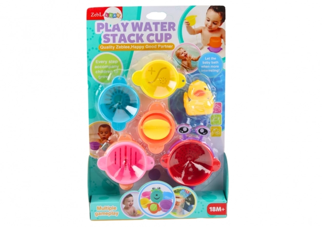 Bath Toys Duck Stacking Cups Set