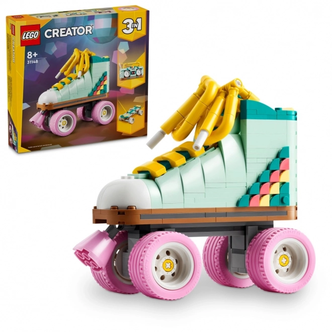 Retro Roller Skate Set 3 in 1