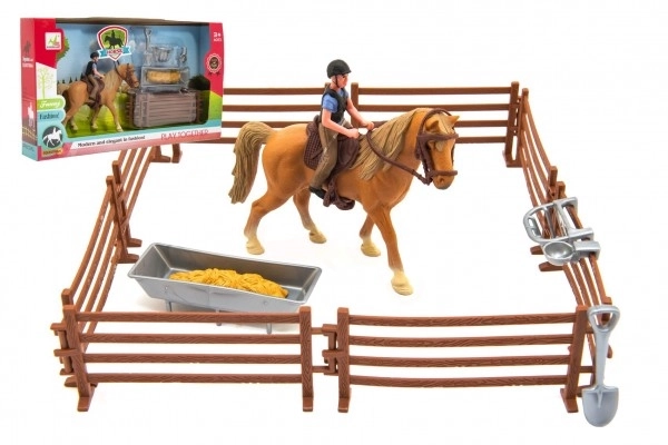 Jockey with Horse Playset