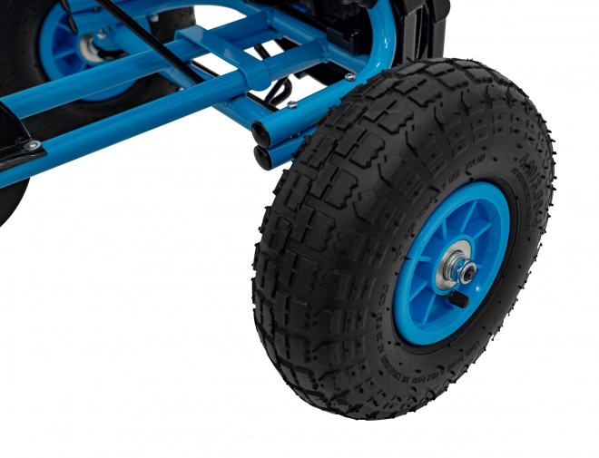 Pedal Go-Kart with Air Wheels for Kids in Blue