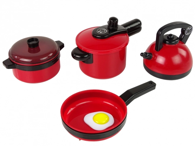 Red Children's Kitchen Cookware Set