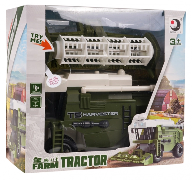 Interactive Toy Combine Harvester with Lights and Sounds