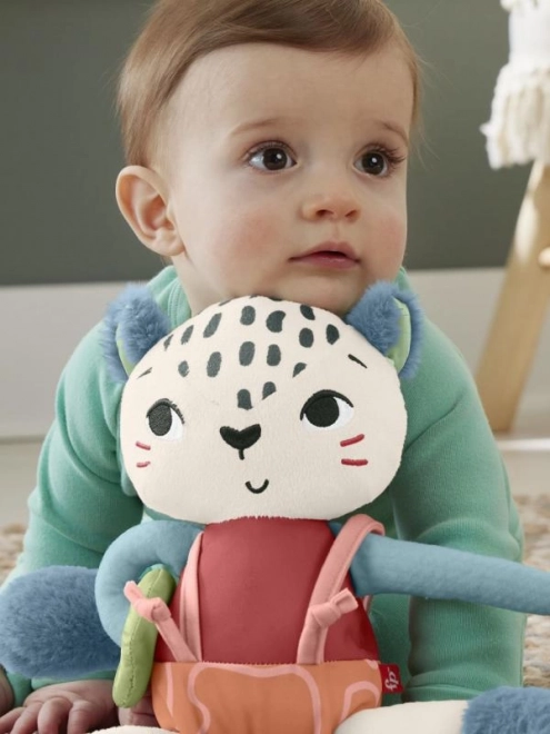 Fisher Price Snow Leopard Plush Sensory Toy