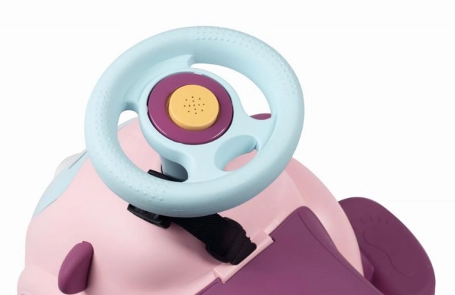 Smoby Maestro 3-in-1 Ride-On with Sounds and Push Handle - Pink