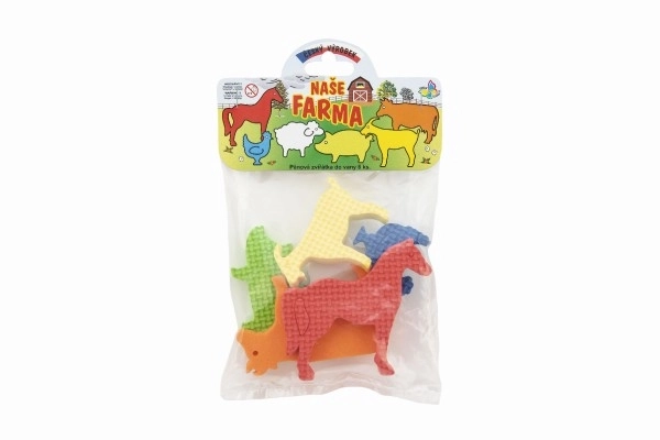 Colorful Farm Foam Stickers Set for Bath