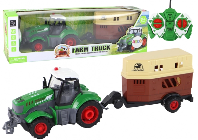 Remote Control Farm Tractor with Animal Trailer