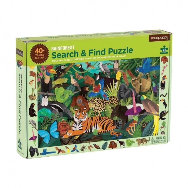 Mudpuppy Jungle Search Puzzle