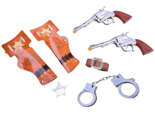 Cowboy Play Set with Sound Effect Revolver