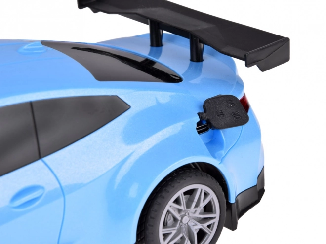 Remote Control Electric Car with Charging Station and Colorful Lights