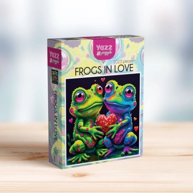 Yazz Square Puzzle Falling in Love Frogs