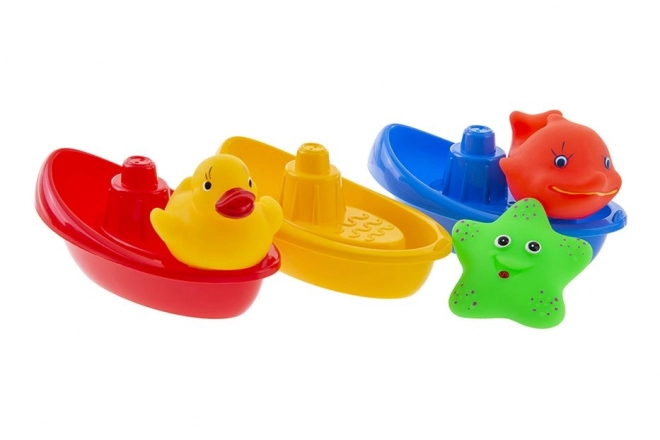 Animal Bath Boats Set