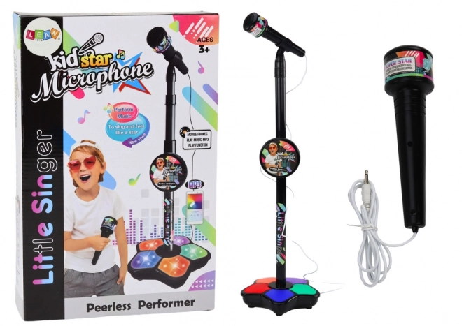 Adjustable Children's Microphone with Stand