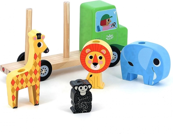 Vilac Wooden Toy Safari with motifs by Ingela P. Arrhenius