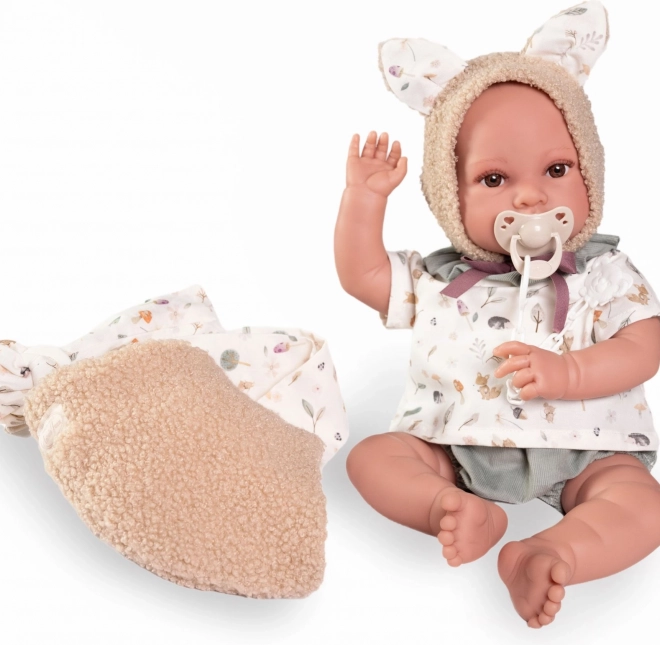 Poupée bébé réaliste avec corps souple - 42 cm