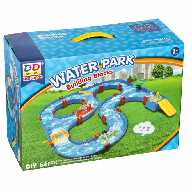 Water Track Garden Sandbox Toy 64 Pieces