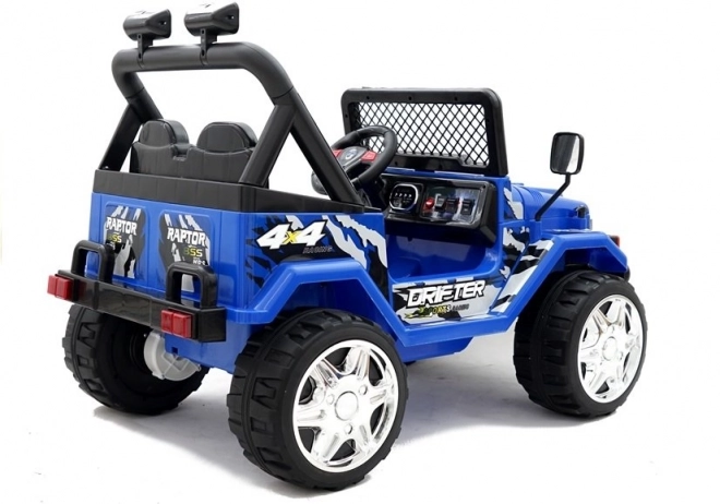 Battery Operated Blue Ride-On Car