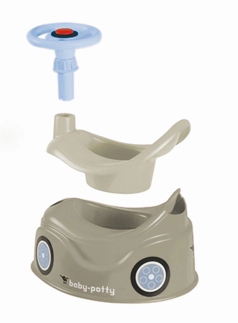 Gray Potty with Steering Wheel