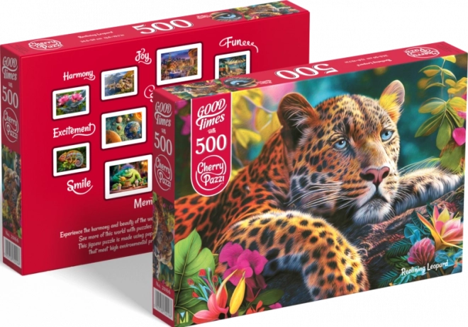 Cherry Pazzi Puzzle Lying Leopard 500 Piece