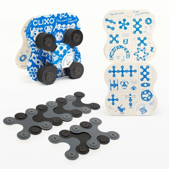 Designer Magnetic Blocks Clixo Black