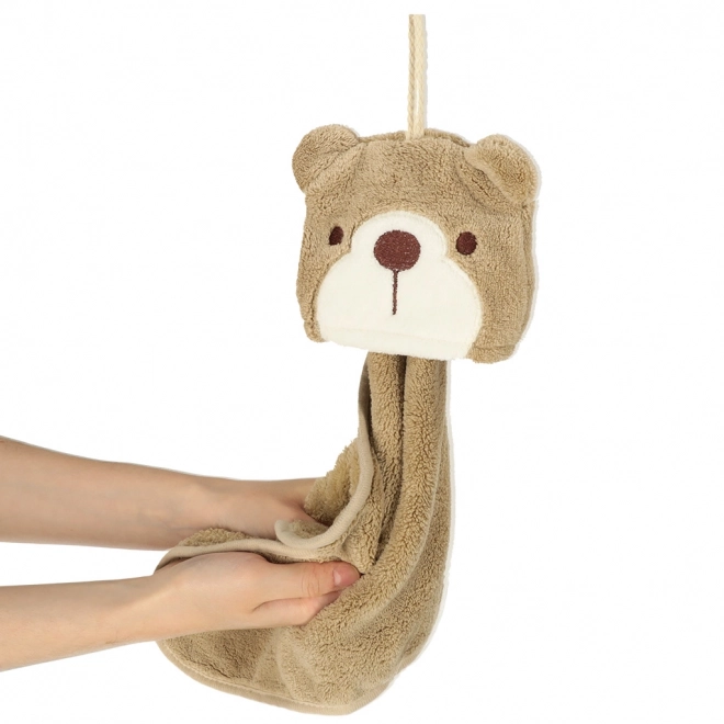 Brown Bear Hand Towel for Children