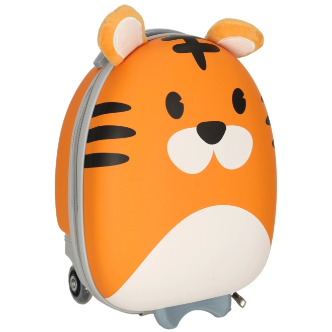 Children's Travel Suitcase With Wheels Tiger