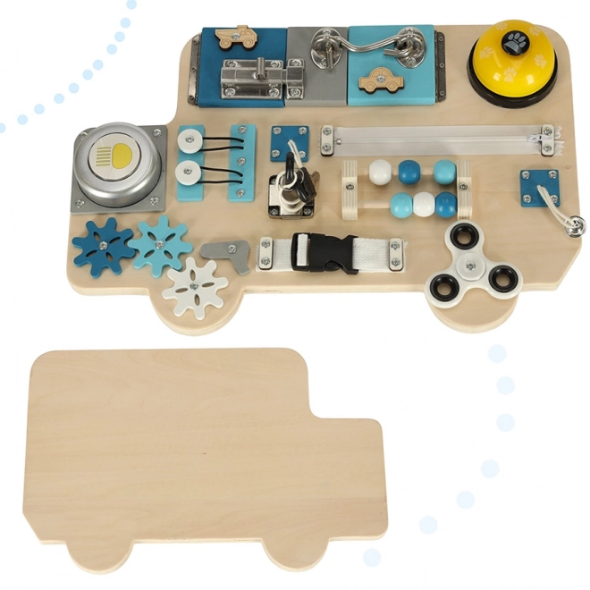 Sensory Manipulative Board Lulilo Bus