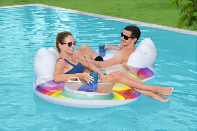 Rainbow Double Inflatable Swim Ring