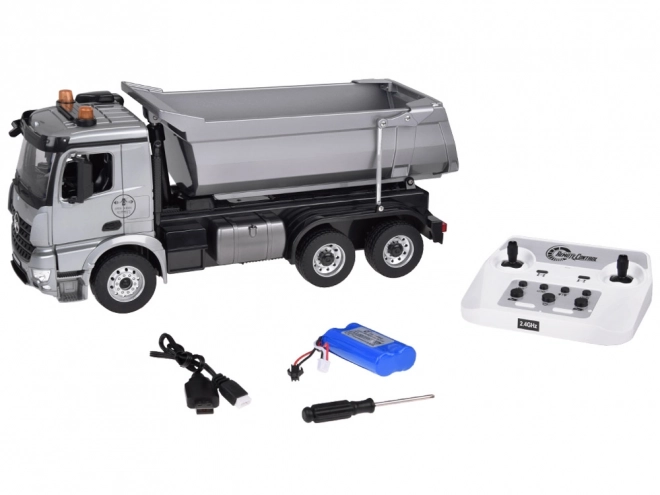 Mercedes Arocs Metal Dump Truck with Remote Control