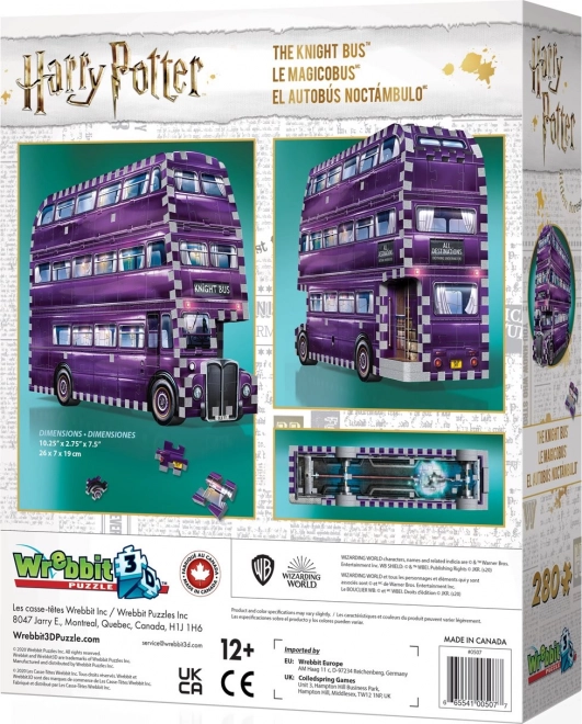 Wrebbit 3D Puzzle Harry Potter Knight Bus