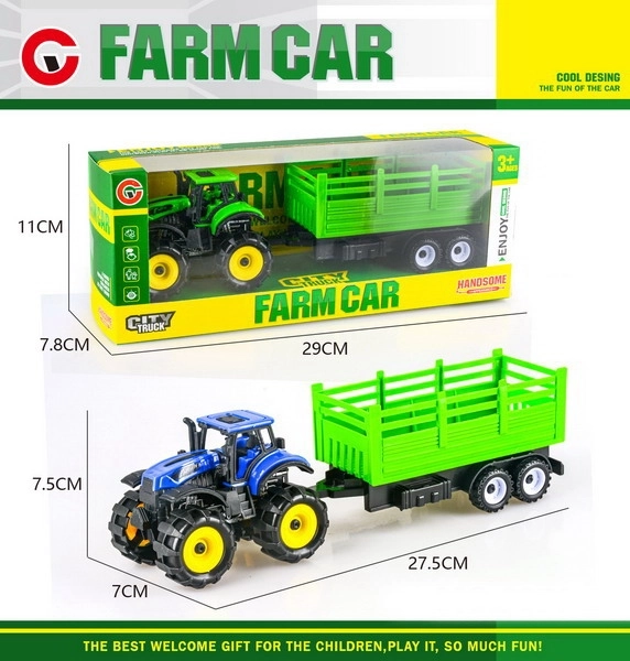 Toy Tractor with Trailer