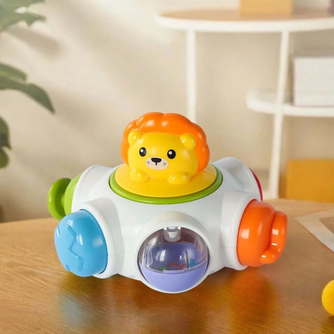 Woopie Blocco Attivo Cosmico a Forma di Razzo - Cubo Sensoriale Educativo 18m+
