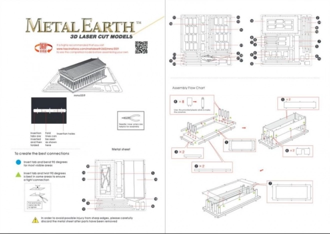 Metal Earth 3D Puzzle Parthenon