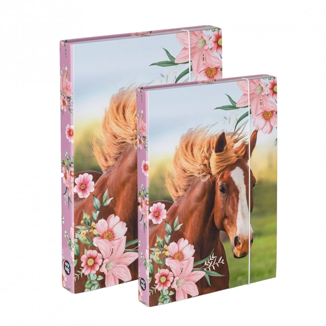 Set of A4 and A5 Boxes with Horse Design