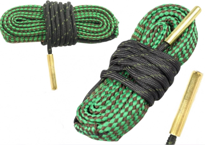 Gun Cleaning Bore Snake with Integrated Brushes