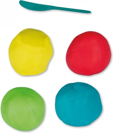 Boules de pâte à modeler colorées