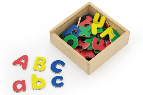 Wooden Magnetic Alphabet Letters