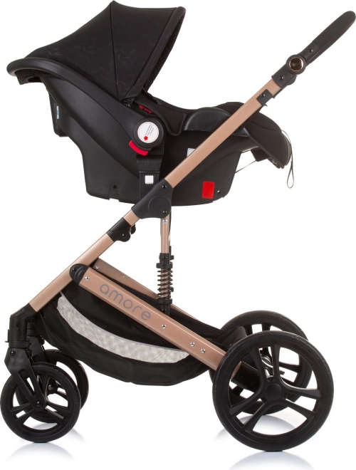 Chipolino stroller Amore 2-in-1 Jungle – Obsidian, Gold