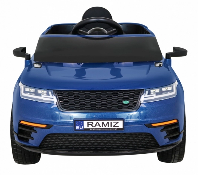 Super-S elektrické auto pre deti + Diaľkové ovládanie + Pomalý štart + EVA kolesá + Zvuky Svetlá – Modré